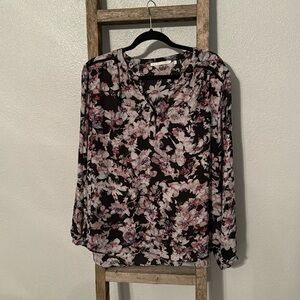 Long Sleeve Floral Blouse